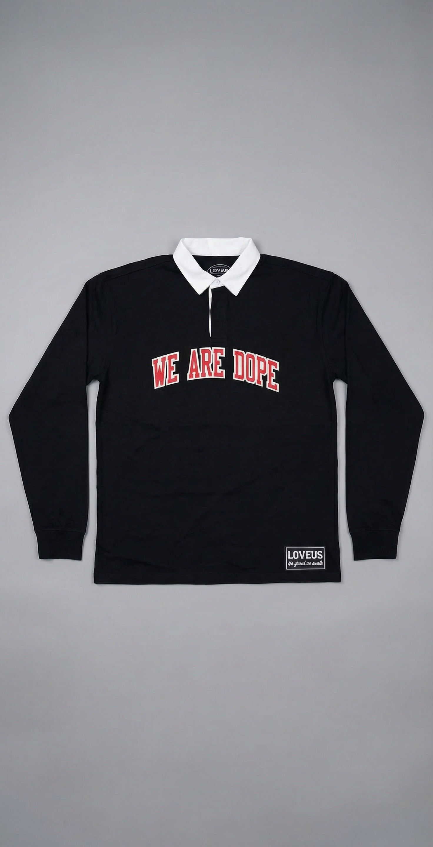We Are Dope Heavyweight Rugby Polo